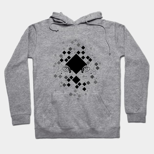 Shattered (Black) Hoodie by ElectricUnicorn